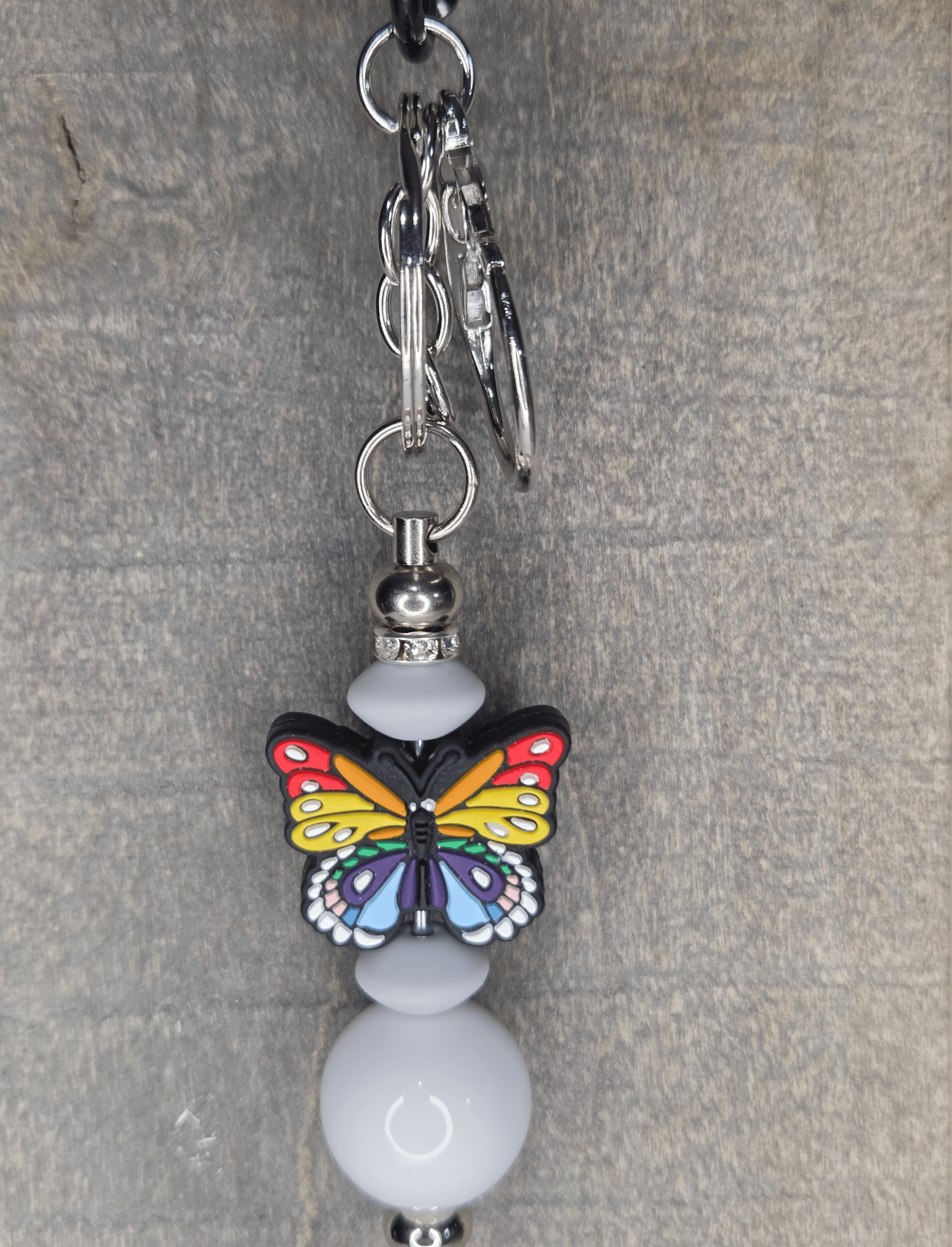 Butterfly Focal - Beadable Keychain