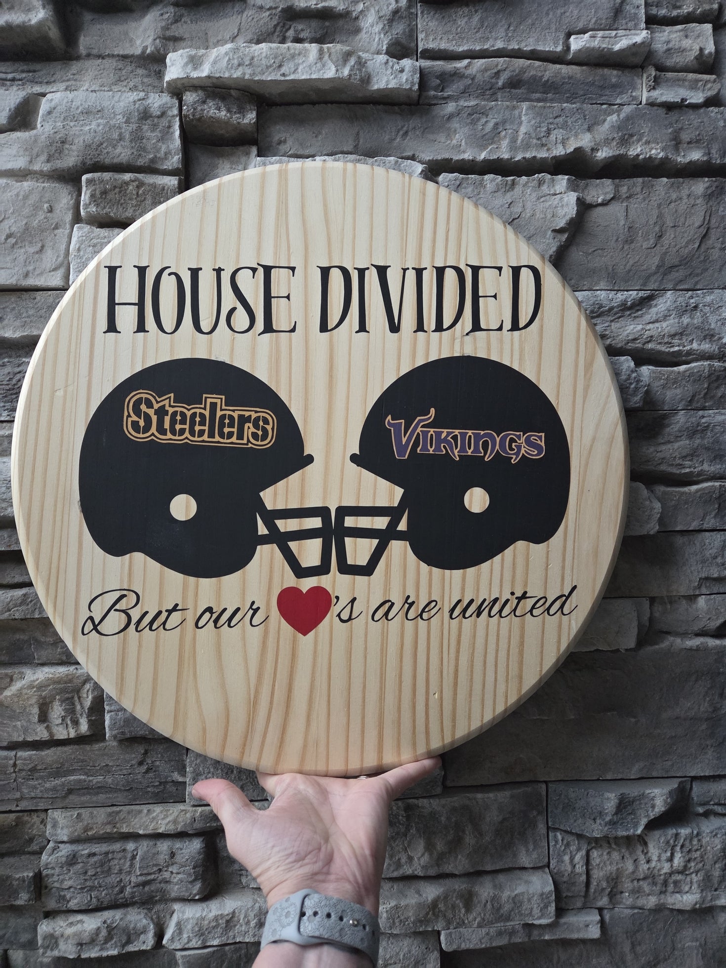 Custom House Divided 15" - Wooden Door Signs